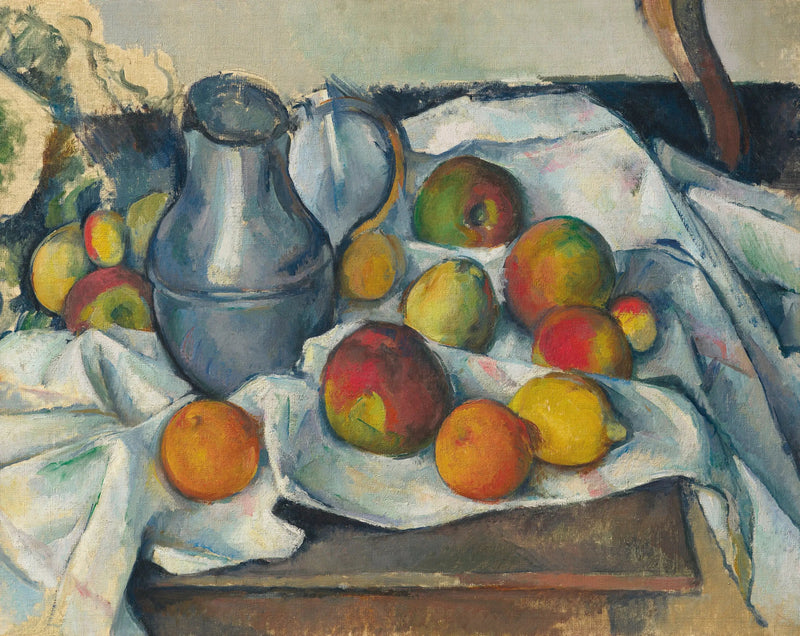 Vesipannu ja hedelmät - Paul Cézanne
