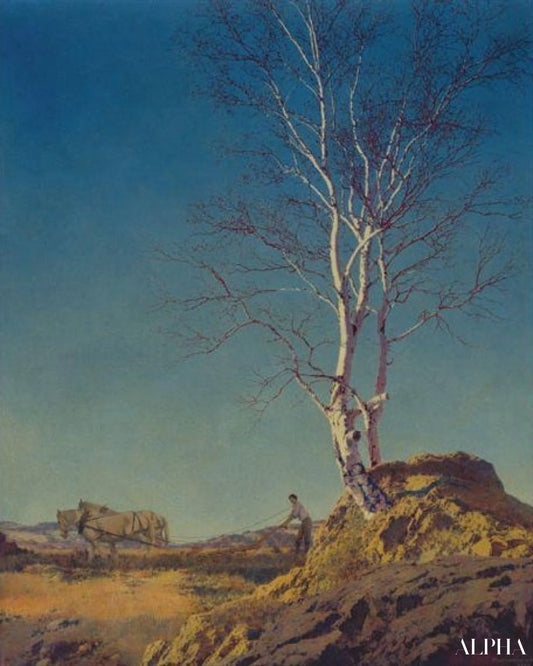 Bouleau blanc - Maxfield Parrish - Reproductions de tableaux et peintures haut de gamme