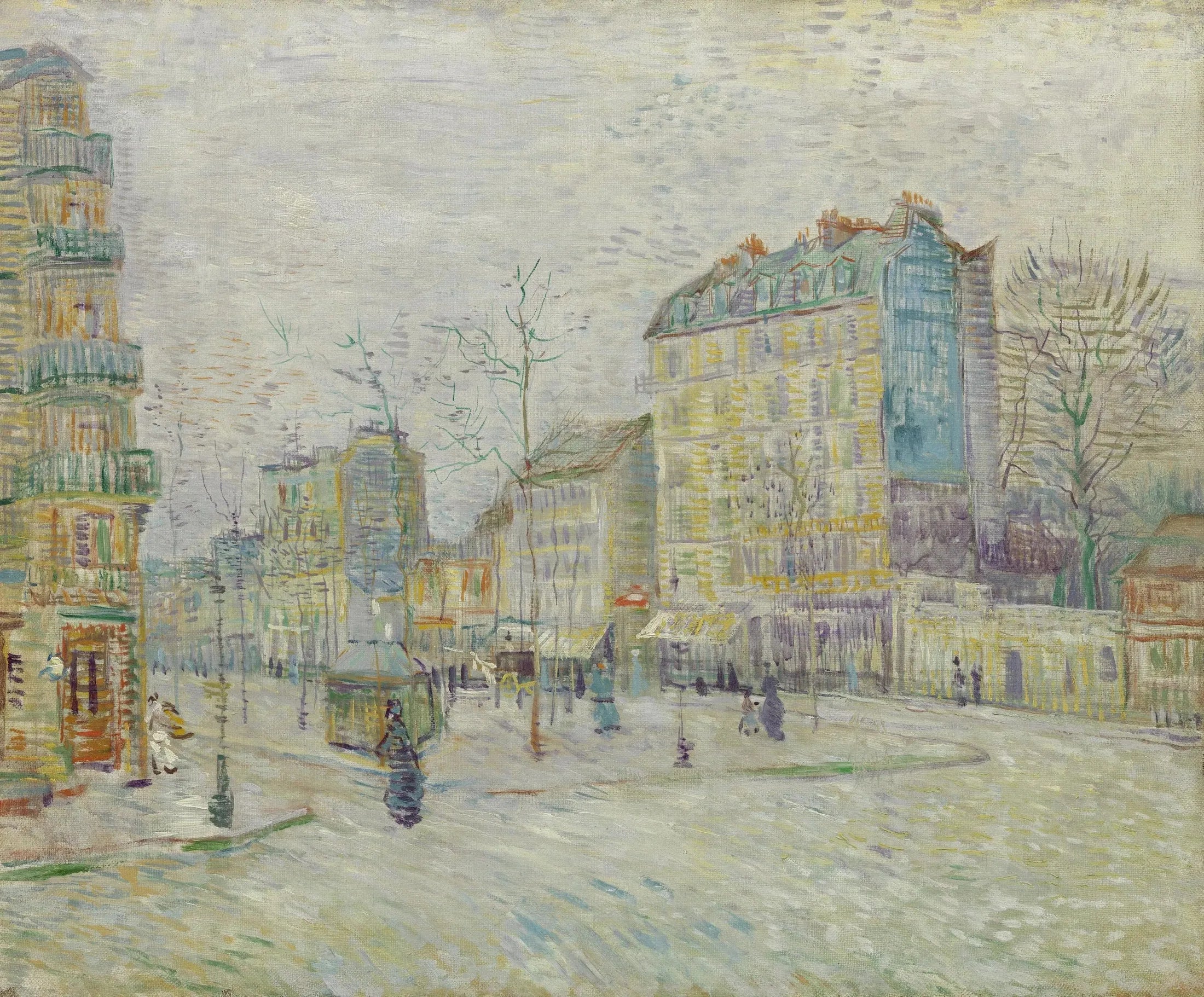 Reproduction du tableau « Boulevard de Clichy - Vincent van Gogh » par Alpha Reproduction en peinture à l’huile
