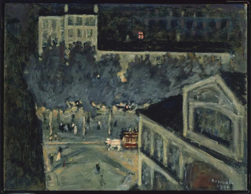 Pariisin bulevardi yöllä - Pierre Bonnard