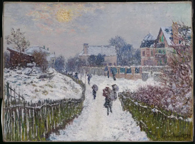 Boulevard Saint-Denis, Argenteuil, talvella - Claude Monet