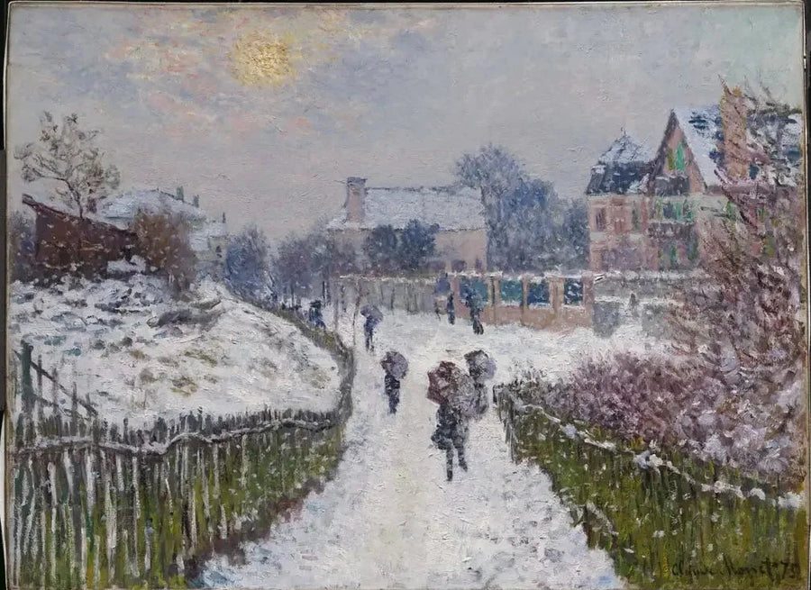 Boulevard Saint-Denis, Argenteuil, talvella W357a - Claude Monet
