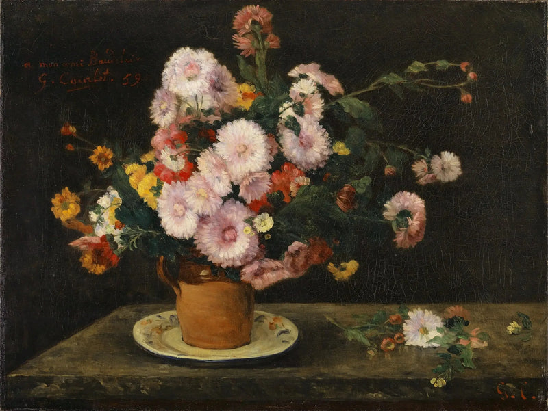 Asteri-kimppu - Gustave Courbet