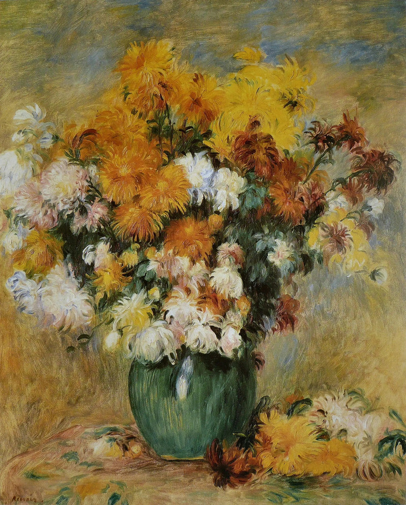 Krysanteemikimppu - Pierre-Auguste Renoir