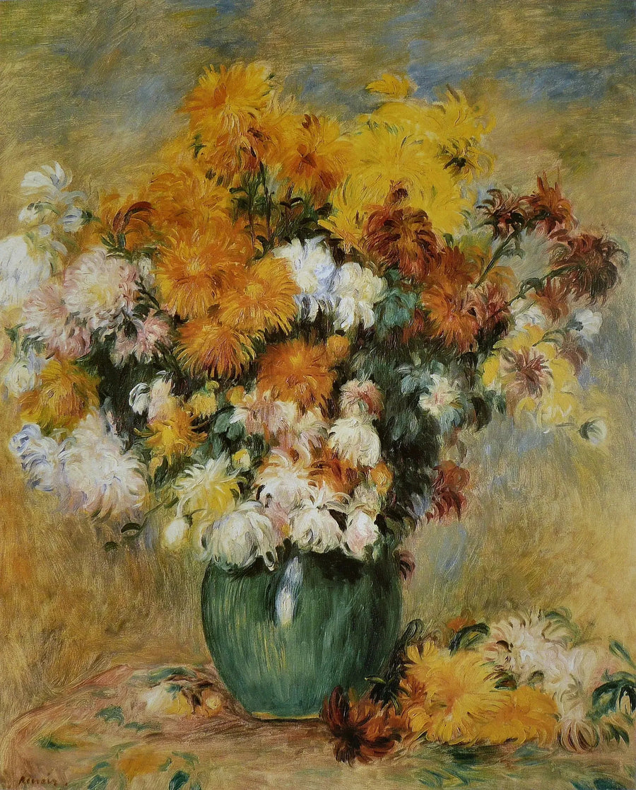 Krysanteemikimppu - Pierre-Auguste Renoir