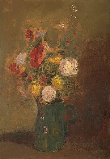 Mimosa-kimppu - Odilon Redon