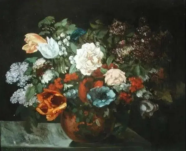 Kukkakimppu - Gustave Courbet
