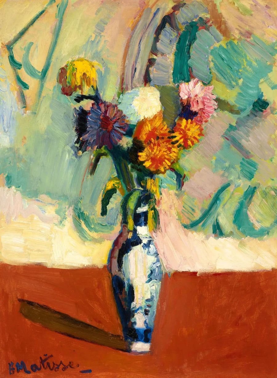 Kukkakimppu, kiinalainen maljakko - Henri Matisse