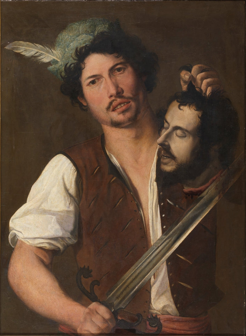 Ristiinnaulittu pää Jean-Baptiste - Orazio Gentileschi