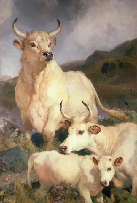 Chillingham'n villit sonnit, Northumberland - Edwin Henry Landseer