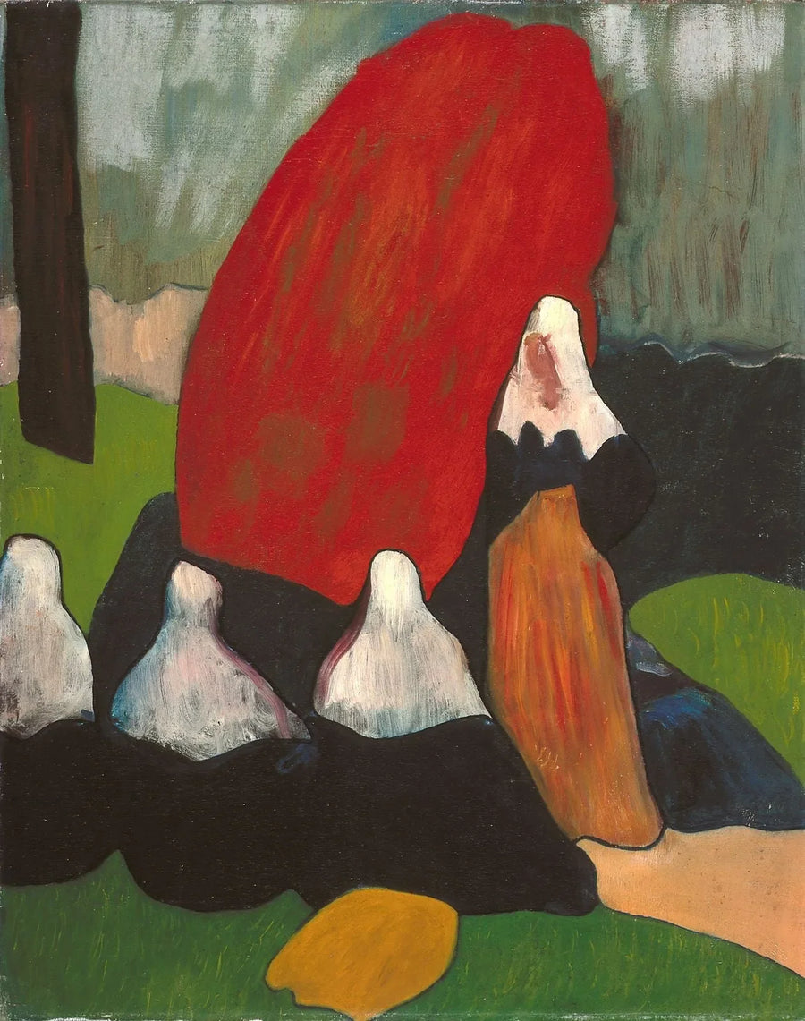 Bretonit merilevien kanssa - Émile Bernard