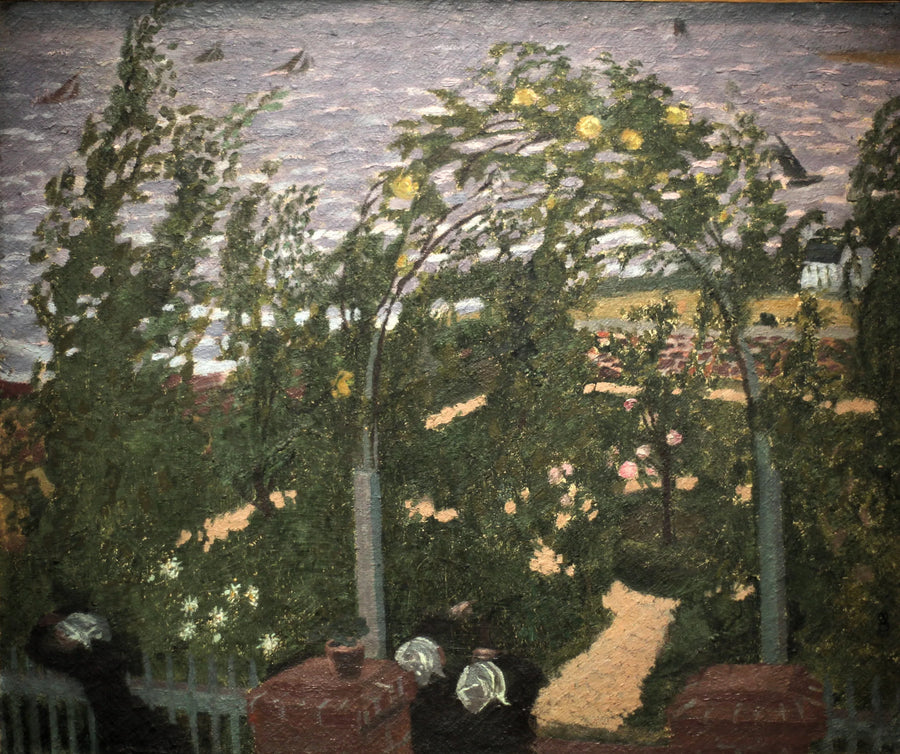 Bretonit auringonvarjossa - Maurice Denis