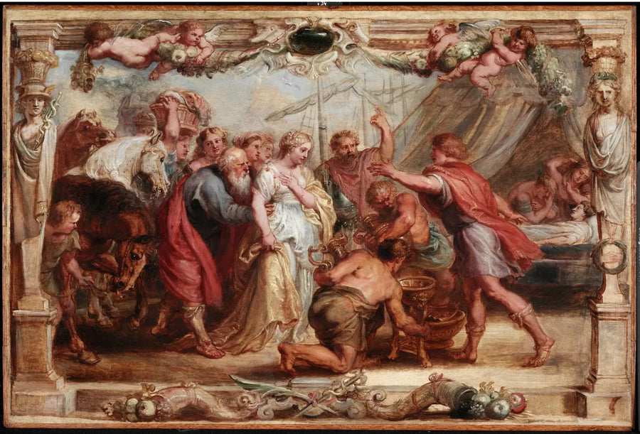 Briseis palautettu Akhilleukselle - Peter Paul Rubens