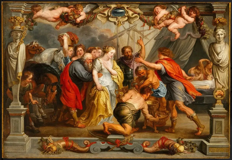 Briséis palannut Achilleeseen - Peter Paul Rubens