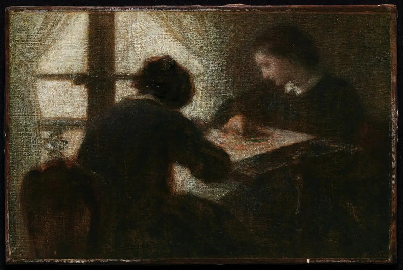 Kirjailijoita ikkunan edessä - Henri Fantin-Latour