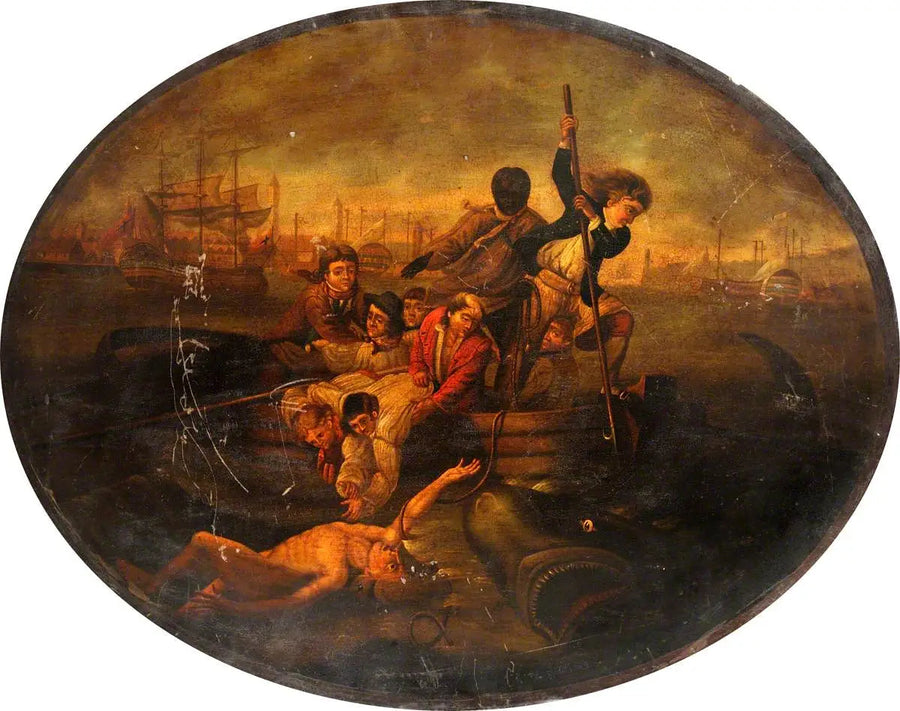 Brook Watson hyökättiin hailla Havanan satamassa, 1749 - John Singleton Copley