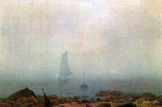 Brouillard - Caspar David Friedrich - Reproductions de tableaux et peintures haut de gamme