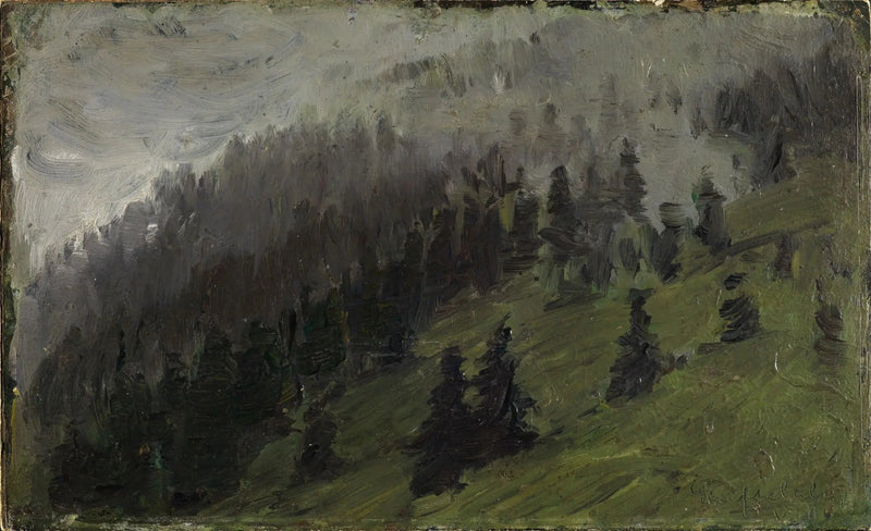 Sumua kuusten välissä - Franz Marc