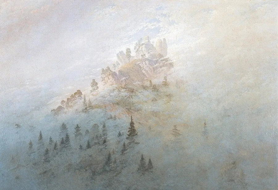 Aamuhämy vuorilla - Caspar David Friedrich