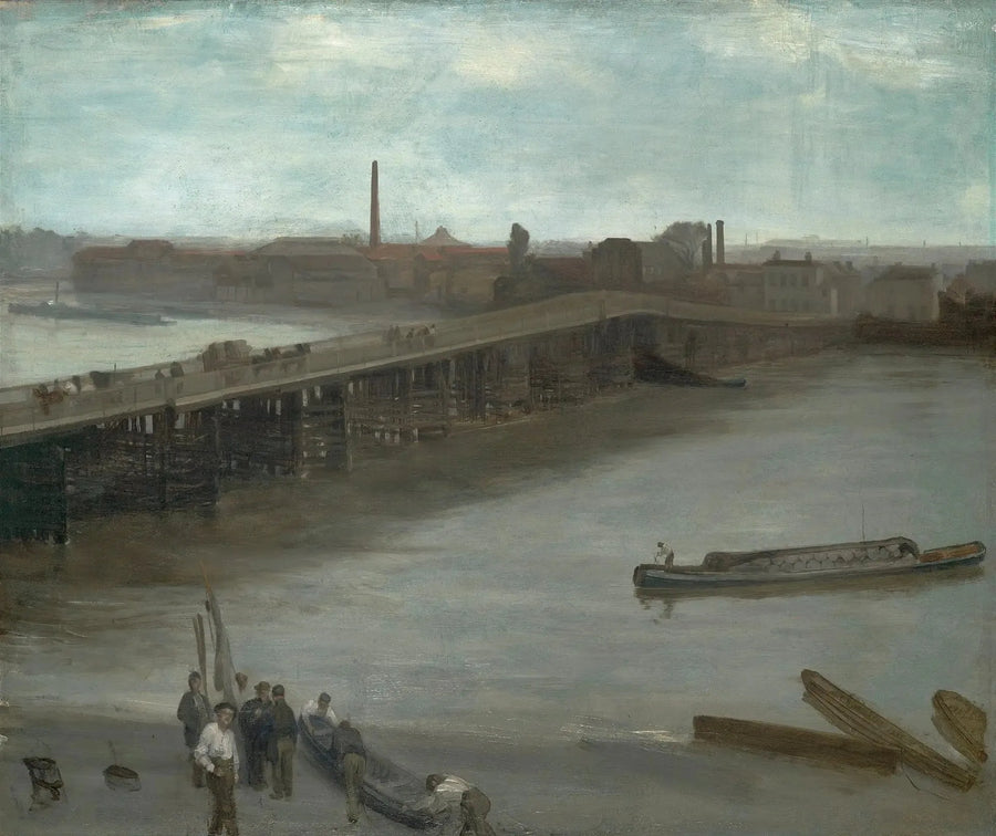Ruskea ja hopea: Battersean vanha silta - James Abbott McNeill Whistler
