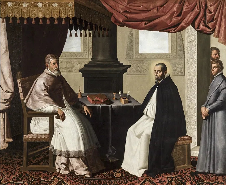 Bruno di Segni Urbain II:n kanssa - Francisco de Zurbarán