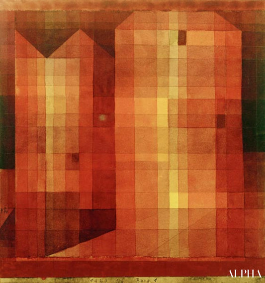 Burg 1 - paul klee - Reproductions de tableaux et peintures haut de gamme