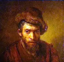 Miehen rintakuva turkislakki päässä - Rembrandt