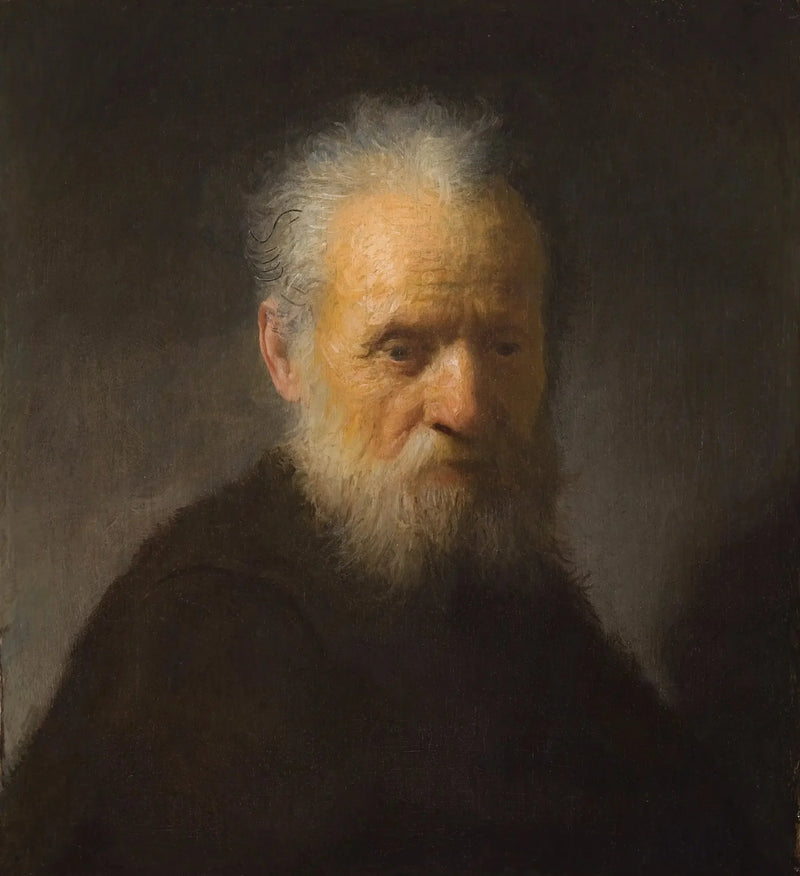 Vanhan partaisen miehen rintakuva - Rembrandt