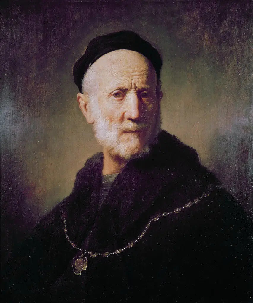Buste d'un vieil homme - Rembrandt image 1 reproduction d’œuvre d’art à l’huile