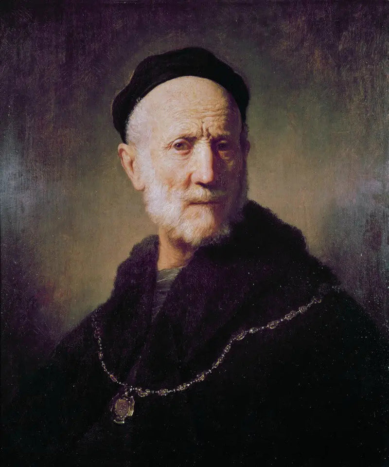 Vanhan miehen rintakuva - Rembrandt