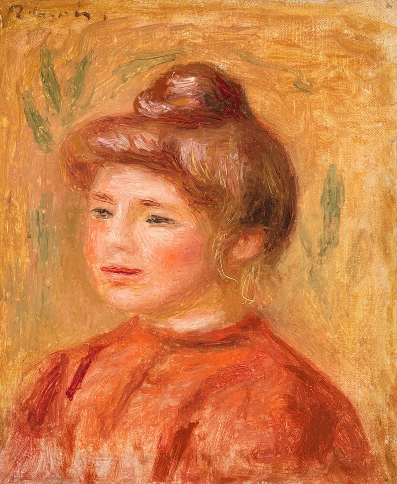 Nainen punaisessa - Pierre-Auguste Renoir
