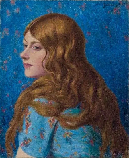 Punainenhiuksinen naisen profiilikuva - Federico Zandomeneghi