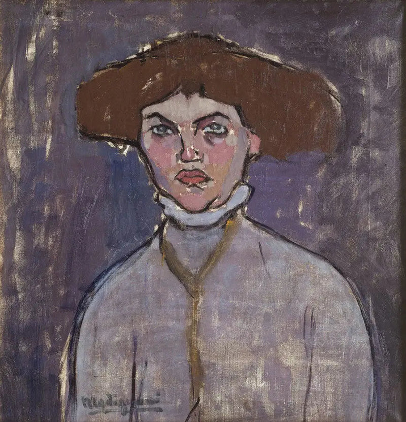 Nuoren naisen rintakuva - Amedeo Modigliani