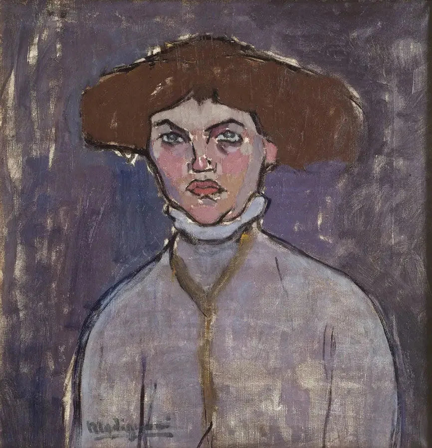 Nuoren naisen rintakuva - Amedeo Modigliani