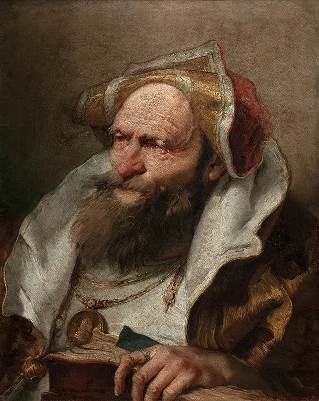 Vanhan miehen rintakuva - Giovanni Battista Tiepolo