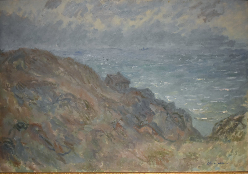 Mökki kallioilla lähellä Varengevilleä - Claude Monet