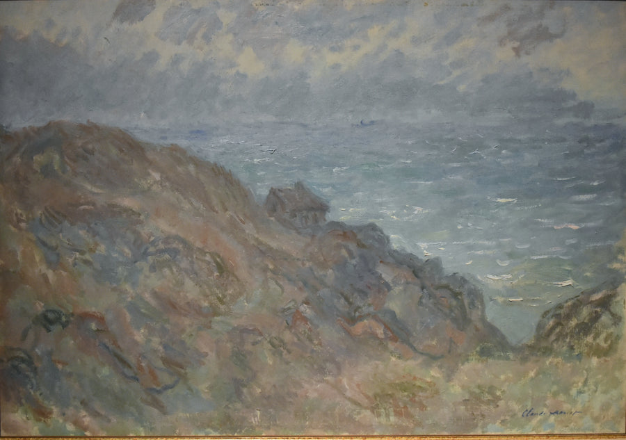 Mökki kallioilla lähellä Varengevilleä - Claude Monet