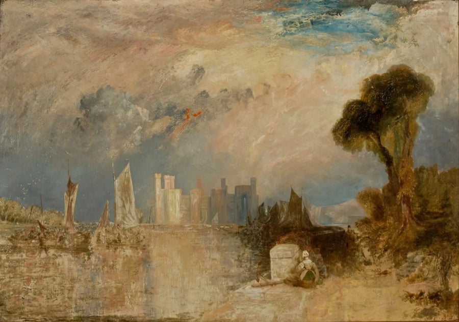Caernarfonin linna - J. M. W. Turner