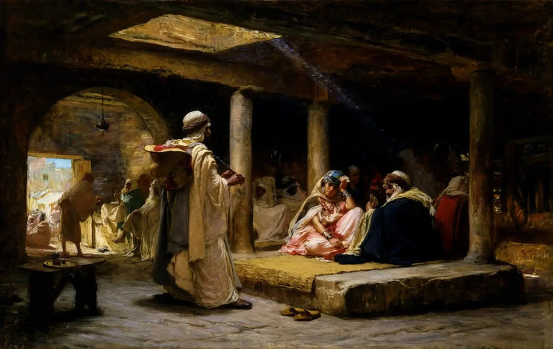 Biskran kahvila, Algeria - Frederick Arthur Bridgman