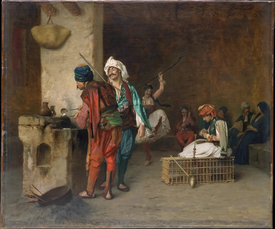 Café House, Kairo (Luotien valaminen) - Jean-Léon Gérôme