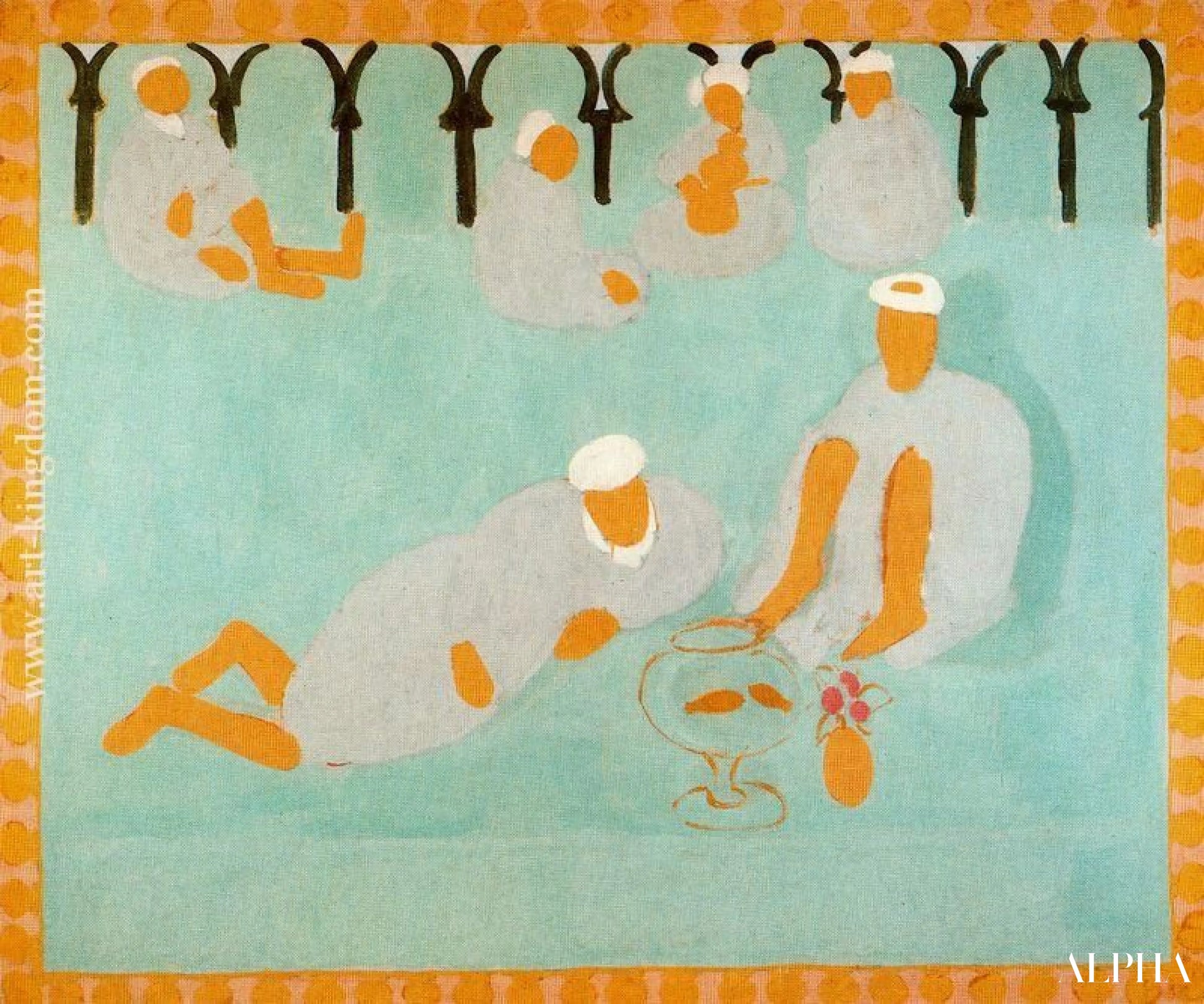 Marokkolainen kahvila - Matisse - Korkealaatuiset taulujen ja maalauksien reproduktiot