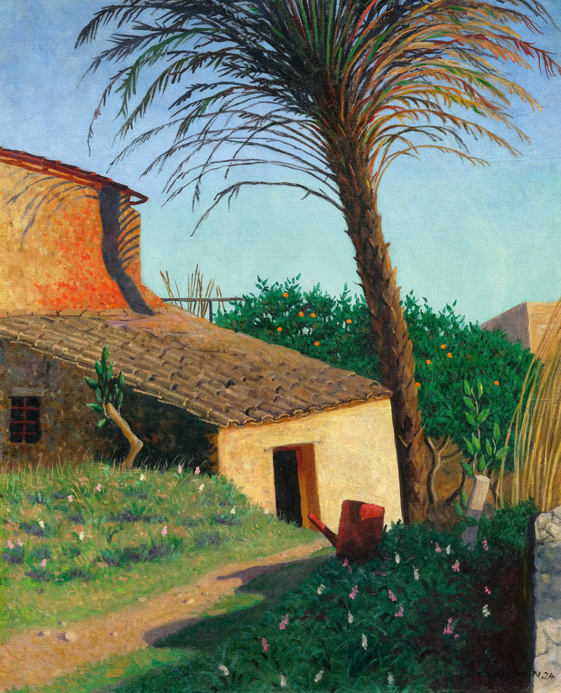Cagnes, palmu - Félix Vallotton