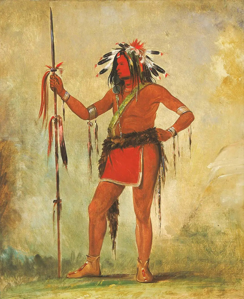 Cáh-be-múb-bee, Se, joka istuu kaikkialla, rohkea - George Catlin