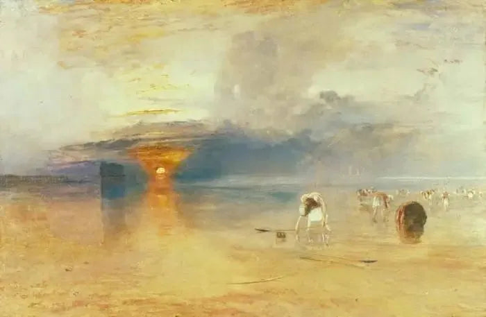 Calais Sands matalassa vedessä - Poissards keräämässä syöttiä - J. M. W. Turner