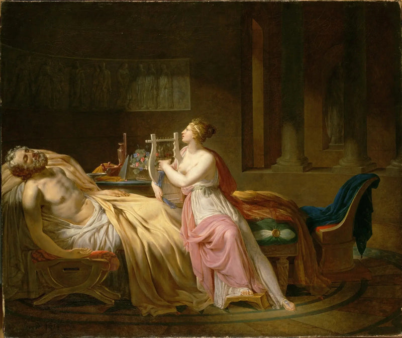 Calliope itkee Homerosta - Jacques-Louis David
