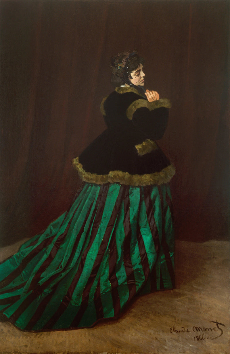Camille tai The Woman vihreässä mekossa W65 - Claude Monet