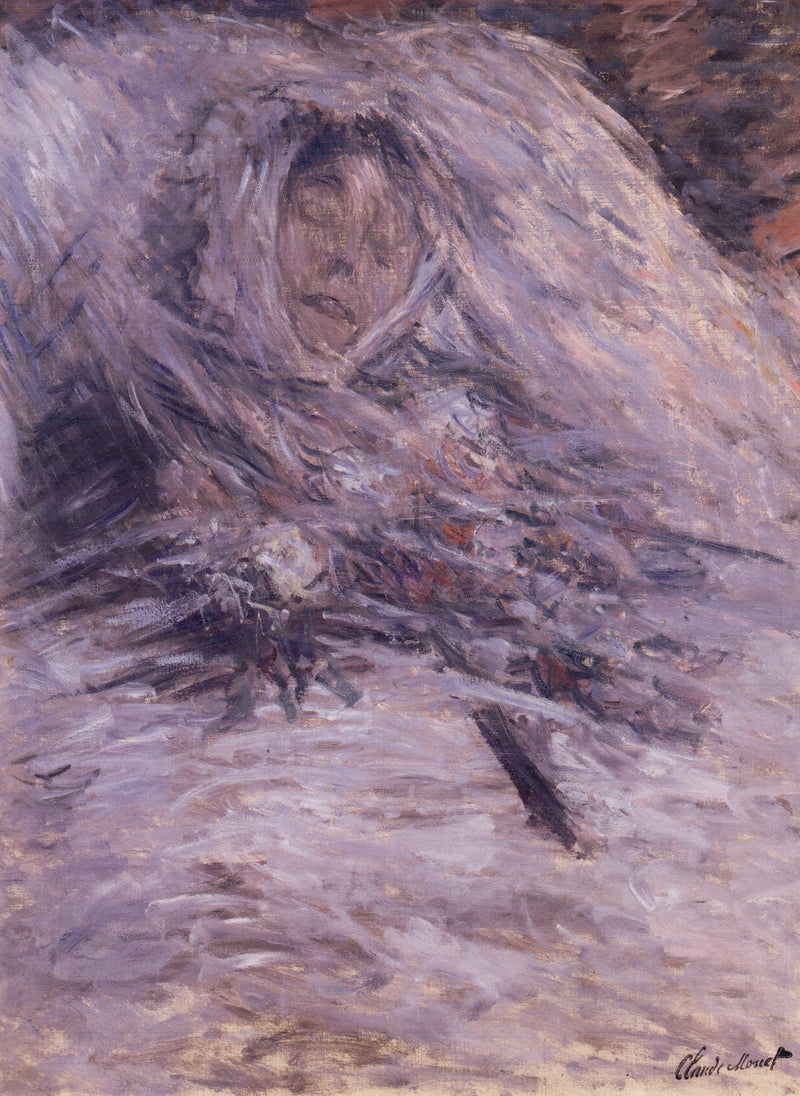 Camille kuolinvuoteellaan W543 - Claude Monet