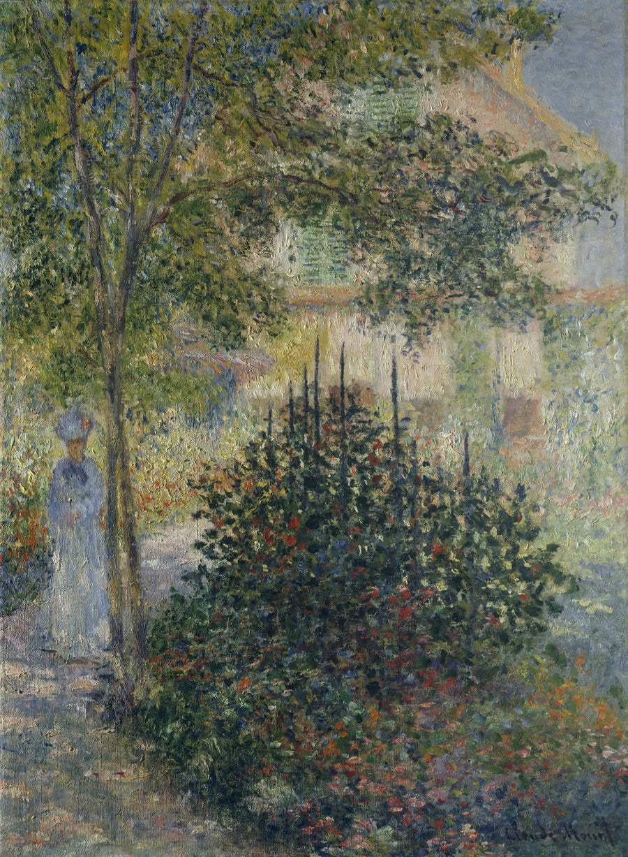 Camille Monet puutarhassa Argenteuil W410 - Claude Monet