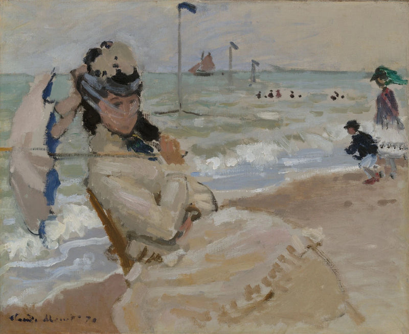 Camille Trouvillen rannalla W160 - Claude Monet