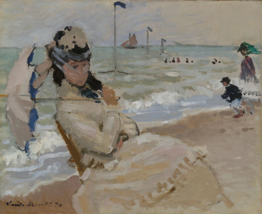 Camille Trouvillen rannalla W160 - Claude Monet
